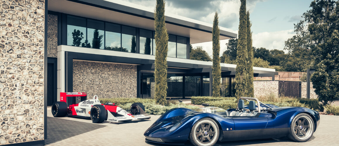 Nichols Cars N1A pictured with McLaren MP4/4