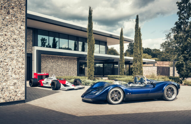 Nichols Cars N1A pictured with McLaren MP4/4