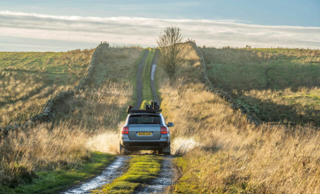 Porsche Cayenne off roading