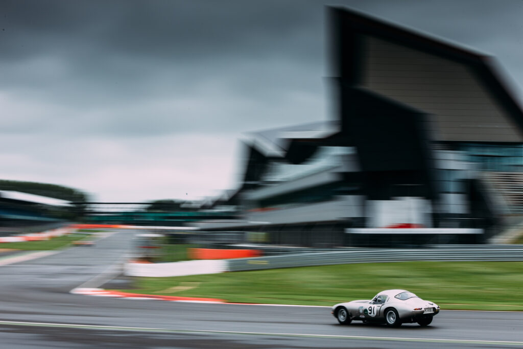 Jaguar E-type lightweight at Silverstone