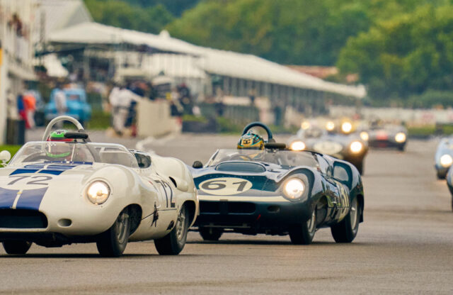 Track action at the 2024 Goodwood Revival. Ph. by Dominic James.